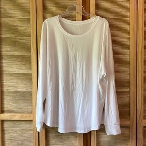 Universal Standard White Long Sleeve Tee Rex